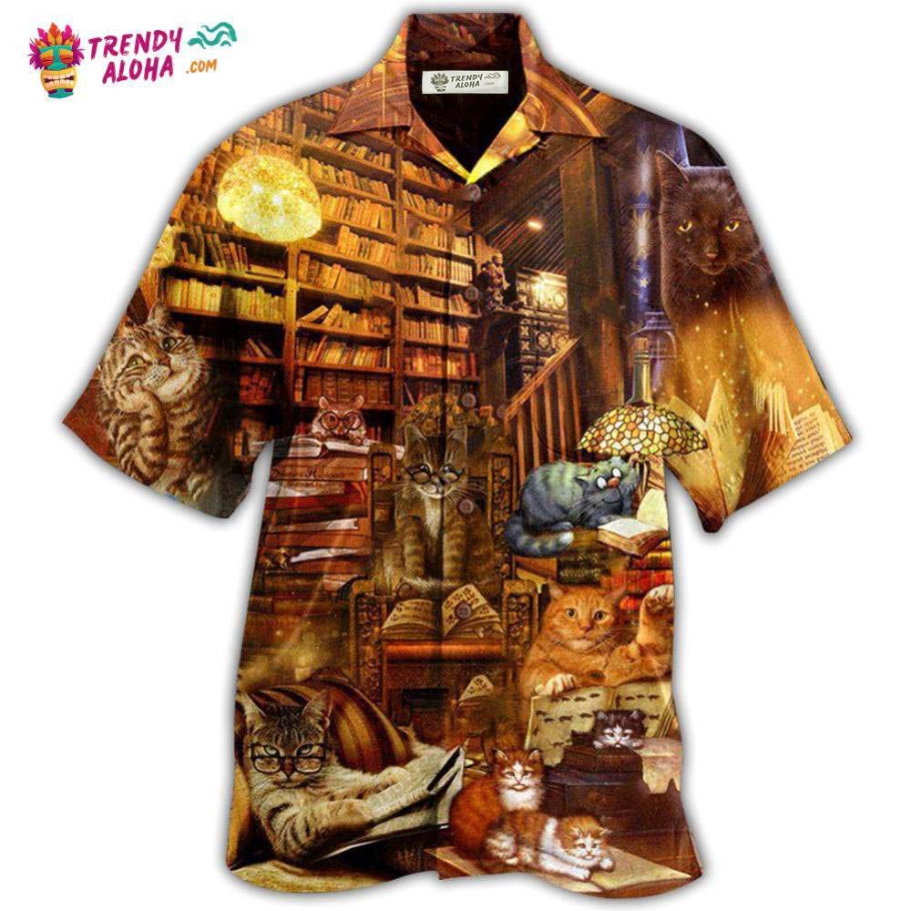 Cat And Book Happiness Is A Good Book Hawaiian Shirt – Trendy Aloha Cat And Book Happiness Is A Good Book Hawaiian Shirt – Trendy Aloha