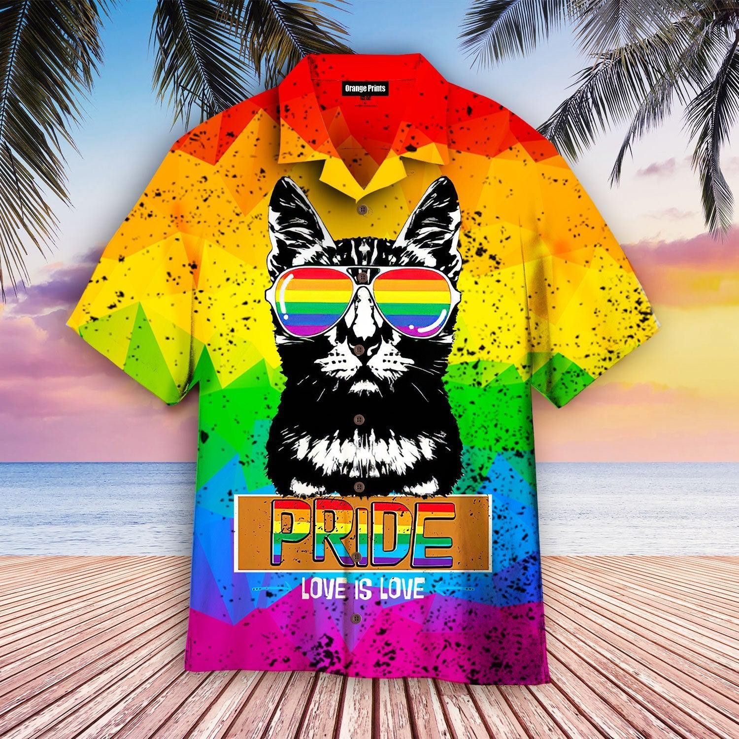 Cat Happy Pride Day Trendy Hawaiian Shirt
