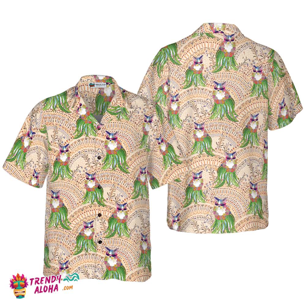 Cat Hula Hawaiian Shirt Cat Hula Hawaiian Shirt