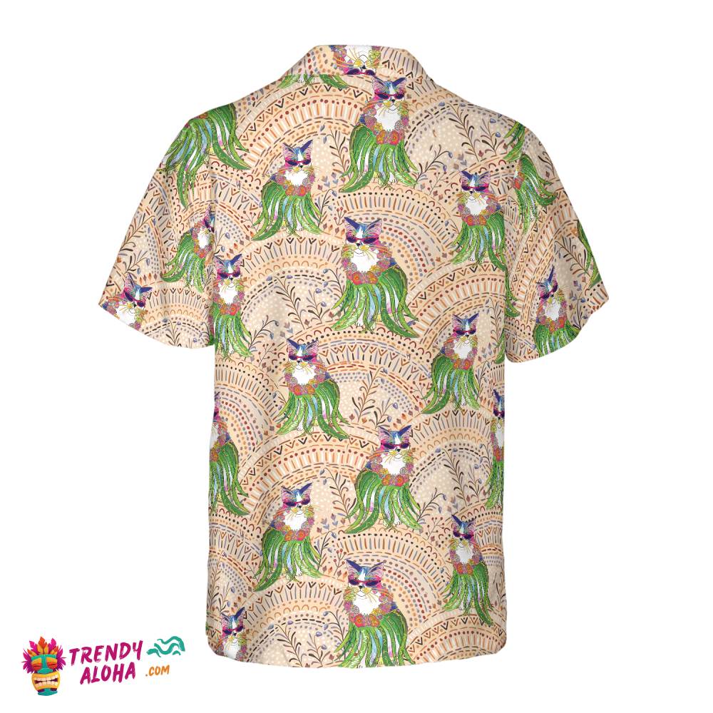 Cat Hula Hawaiian Shirt