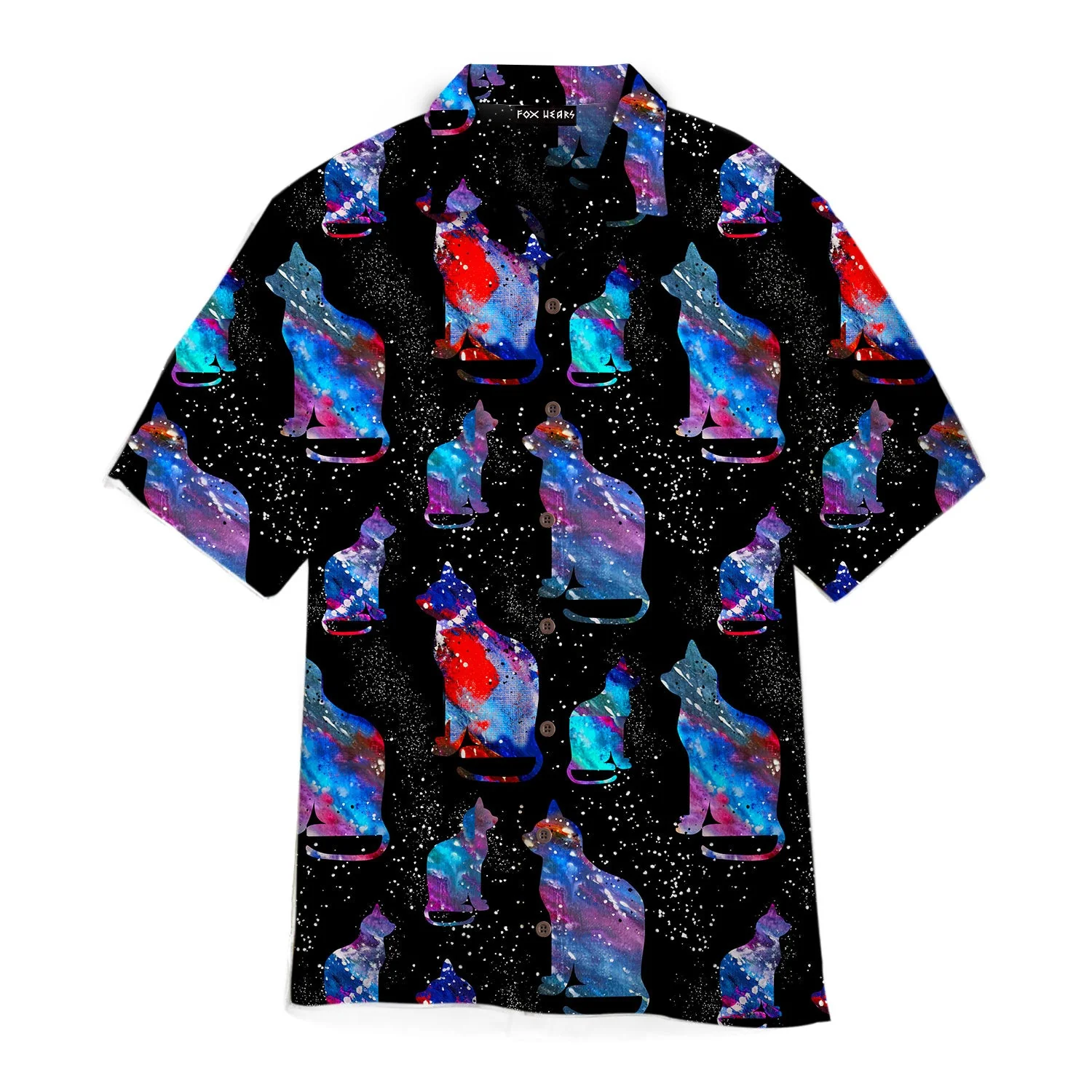 Cat In The Galaxy Trendy Hawaiian Shirt For Aloha Shirt