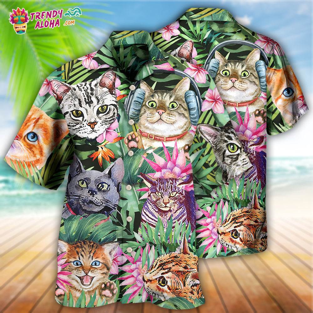 Cat Is My Life Funny Hawaiian Shirt – Trendy Aloha