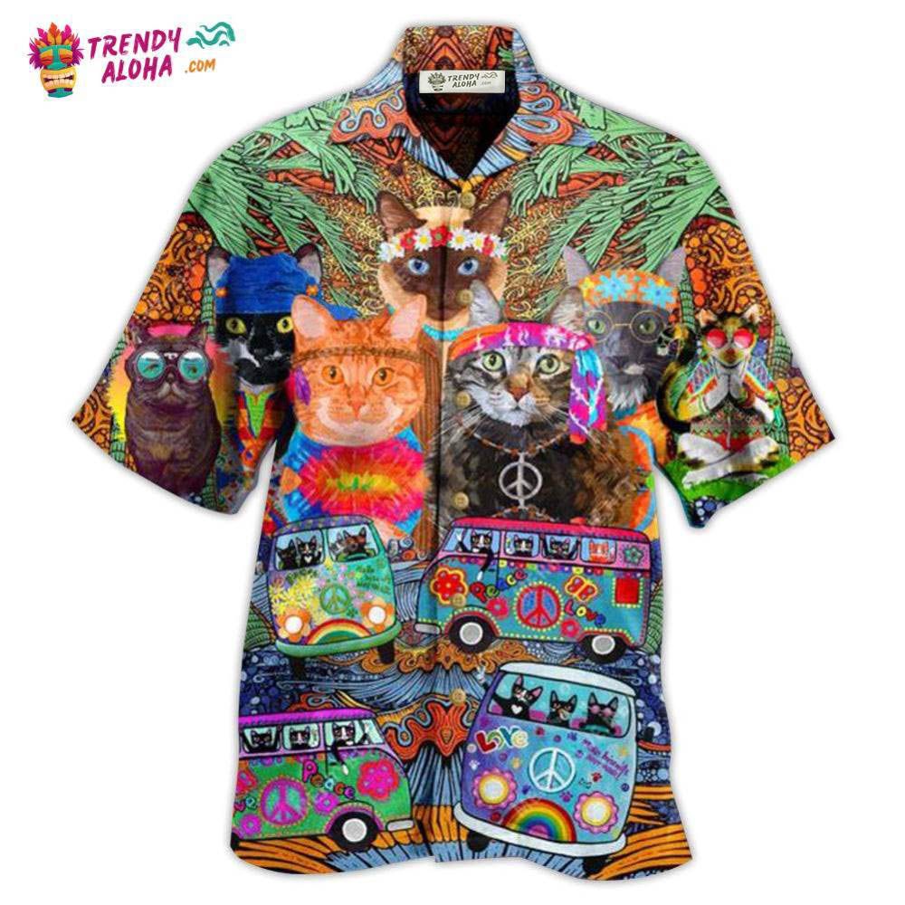 Cat Love Life In Bus Hawaiian Shirt – Trendy Aloha Cat Love Life In Bus Hawaiian Shirt – Trendy Aloha