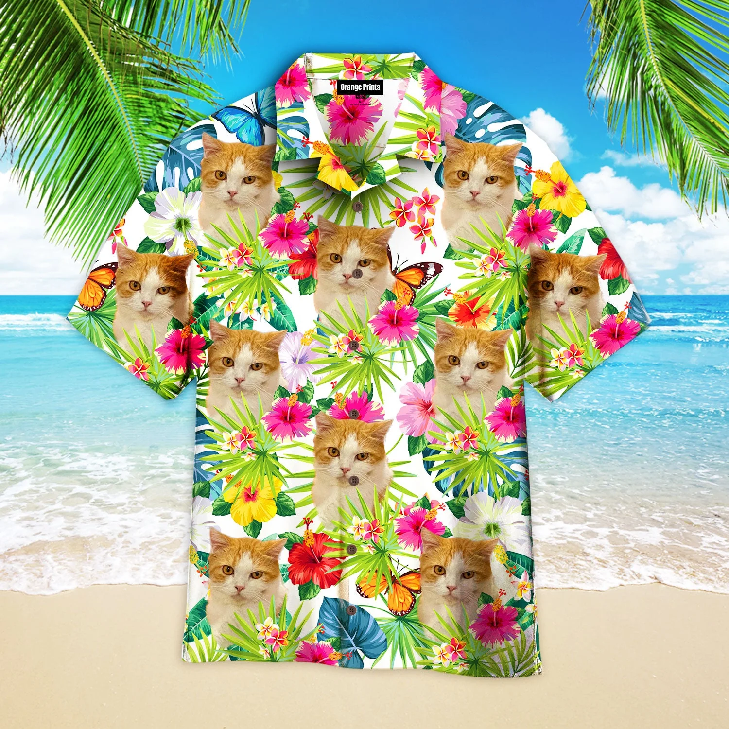 Cat Lovely Cat In My Heart Trendy Hawaiian Shirt For Aloha Shirt