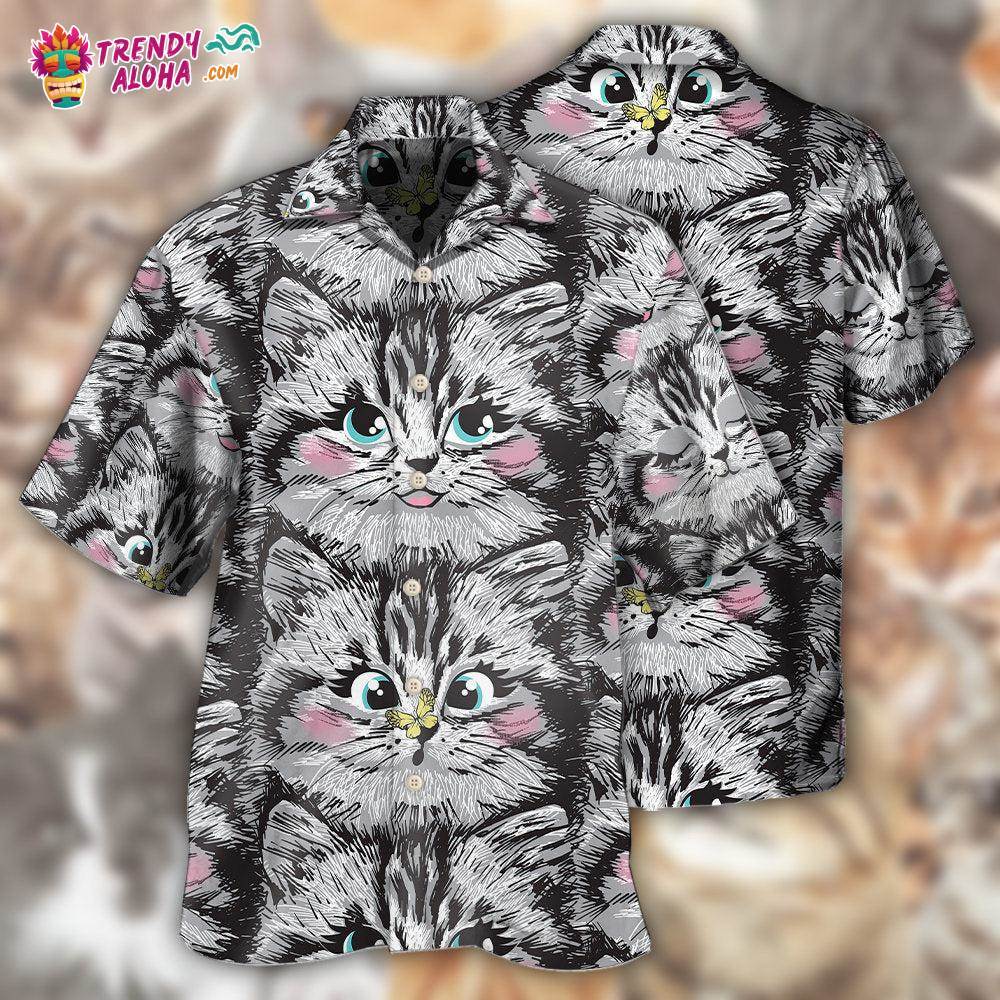 Cat Lovely Cat Lovely Kitten Hawaiian Shirt – Trendy Aloha