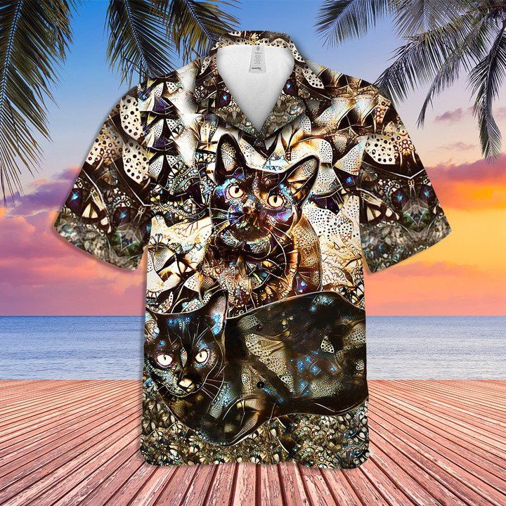 Cat Lovers 3D Hawaiian Shirt Feline Passion Tropical Dream Delight