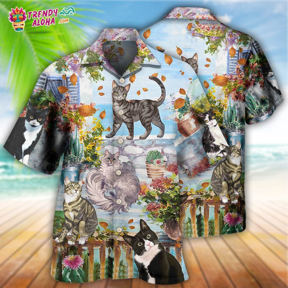 Cat Loves Home And Loves Summer Hawaiian Shirt – Trendy Aloha