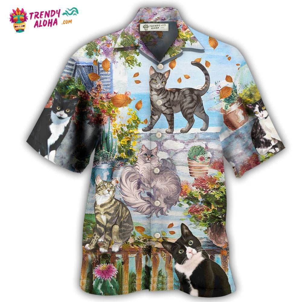 Cat Loves Home And Loves Summer Hawaiian Shirt – Trendy Aloha Cat Loves Home And Loves Summer Hawaiian Shirt – Trendy Aloha