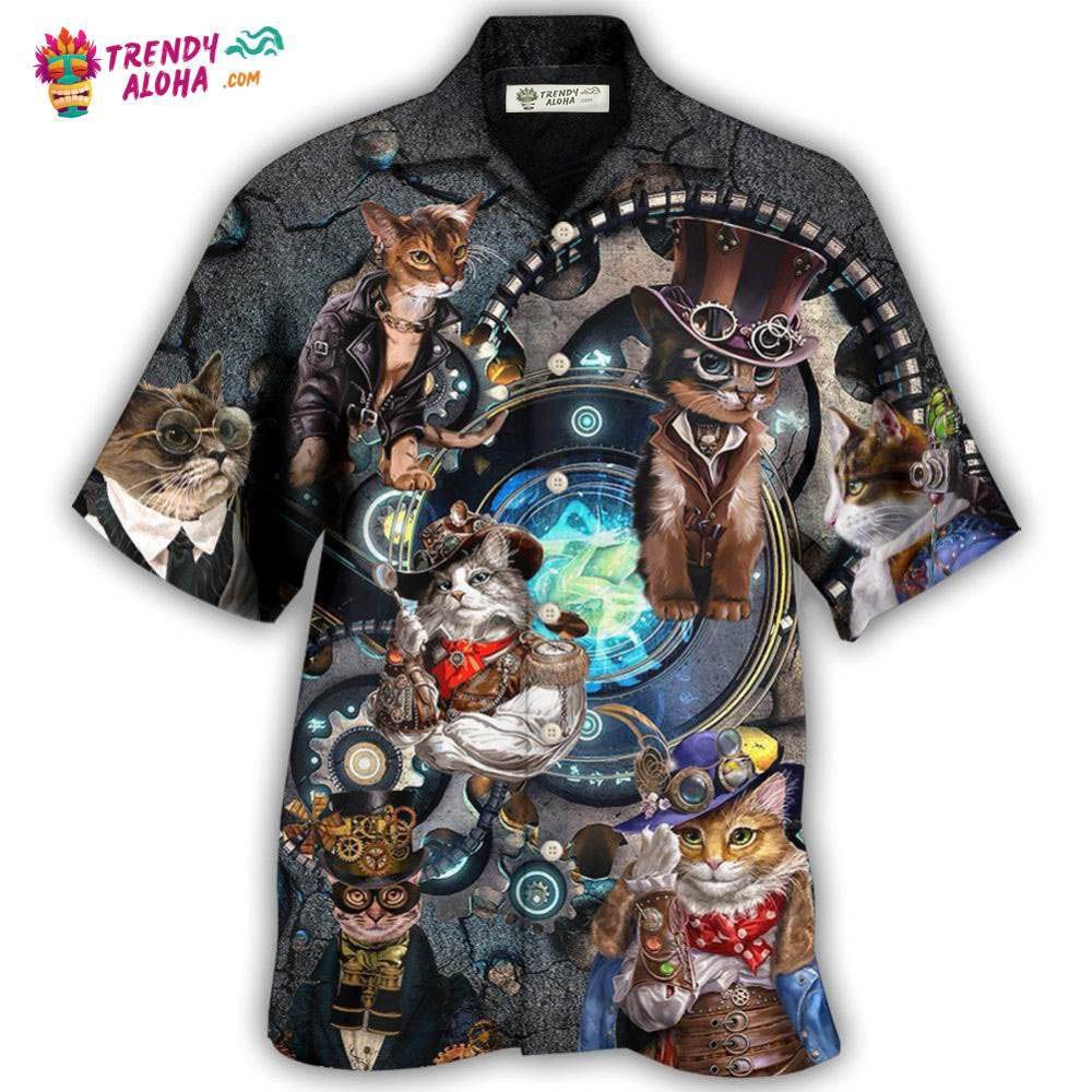 Cat Mechanic Cool Style Hawaiian Shirt – Trendy Aloha Cat Mechanic Cool Style Hawaiian Shirt – Trendy Aloha