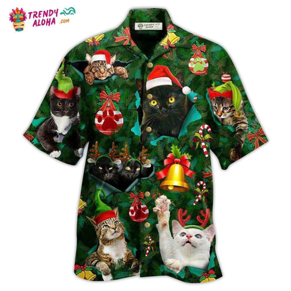Cat Meowy Christmas Hawaiian Shirt – Trendy Aloha Cat Meowy Christmas Hawaiian Shirt – Trendy Aloha
