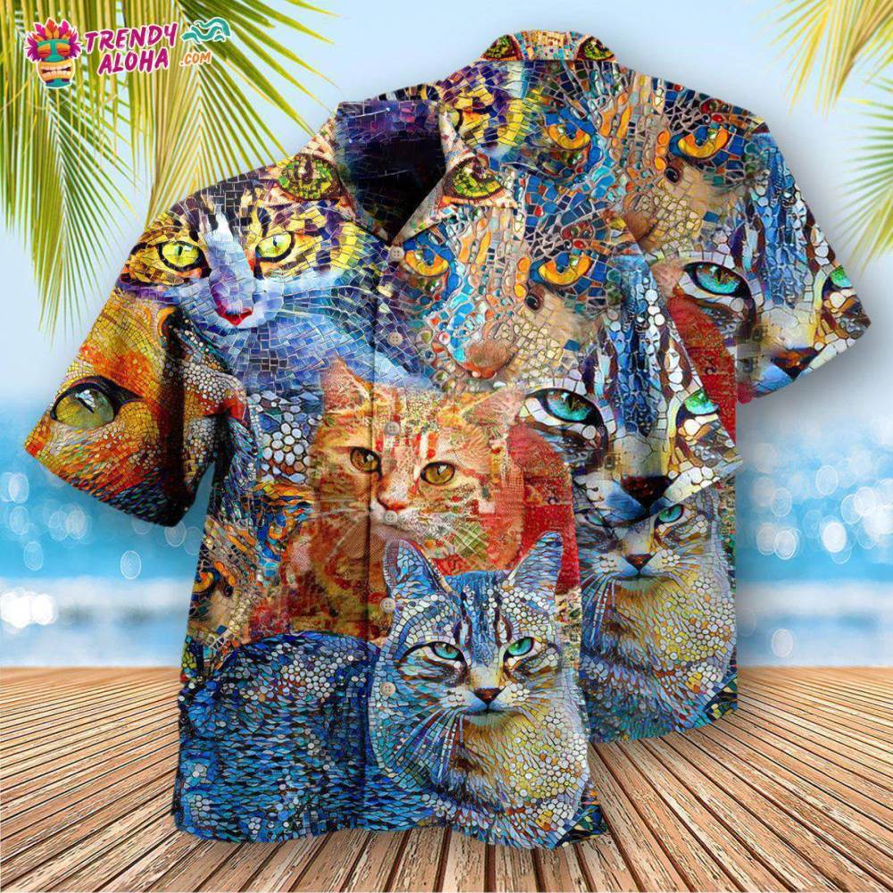 Cat Mosaic Amazing Hawaiian Shirt – Trendy Aloha