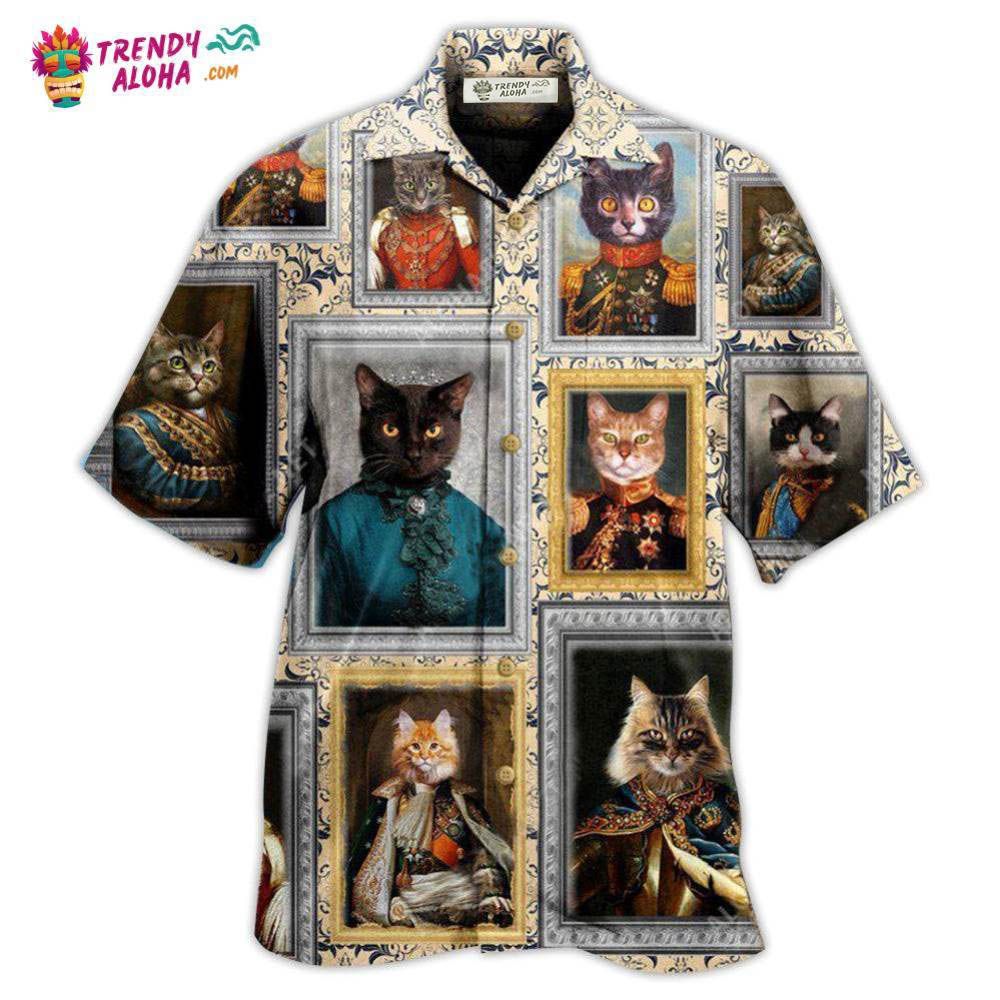 Cat Noble Aristocrat Basic Hawaiian Shirt – Trendy Aloha Cat Noble Aristocrat Basic Hawaiian Shirt – Trendy Aloha