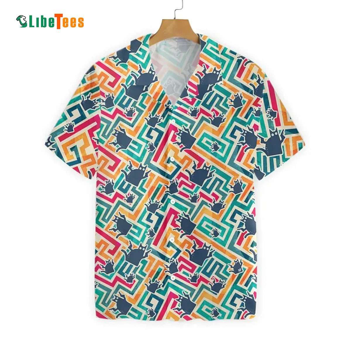 Cat Pew Pew Beach Relax Shirt, Cat Trendy Hawaiian Shirt Perfect Gifts For Your Loved Ones