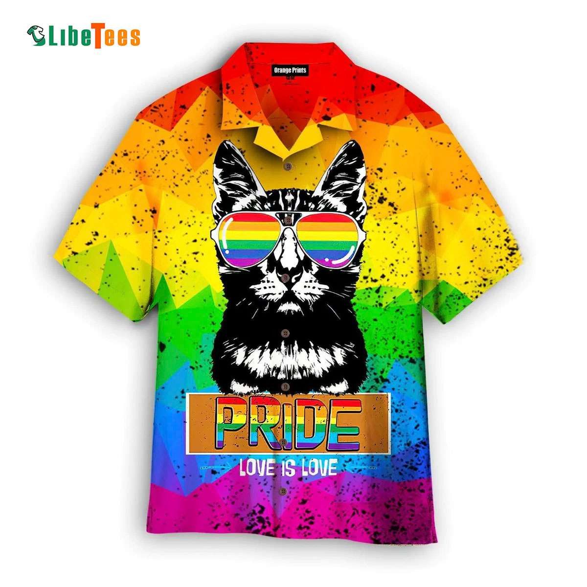 Cat Pride Day Celebration Love Equals Love Hawaiian Shirt