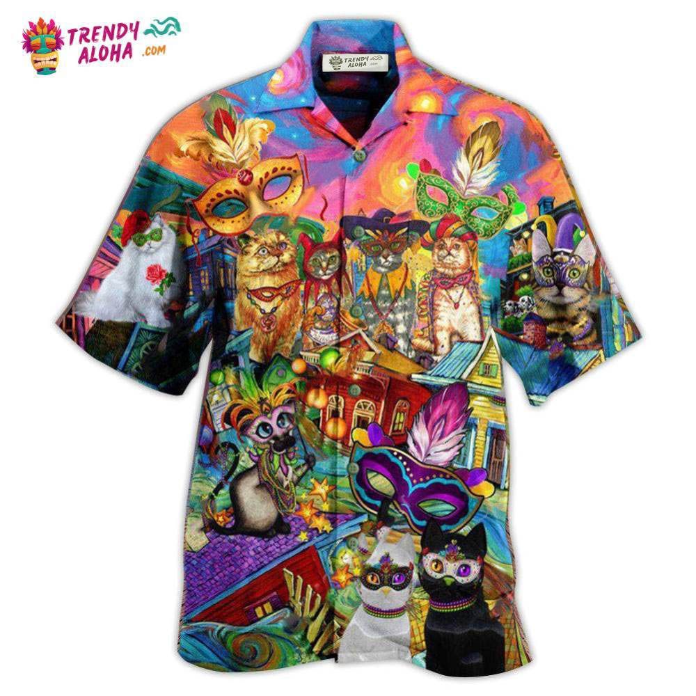 Cat Prom Lets Go Down Street Celebrate The Mardi Gras Festival Hawaiian Shirt – Trendy Aloha Cat Prom Lets Go Down Street Celebrate The Mardi Gras Festival Hawaiian Shirt – Trendy Aloha