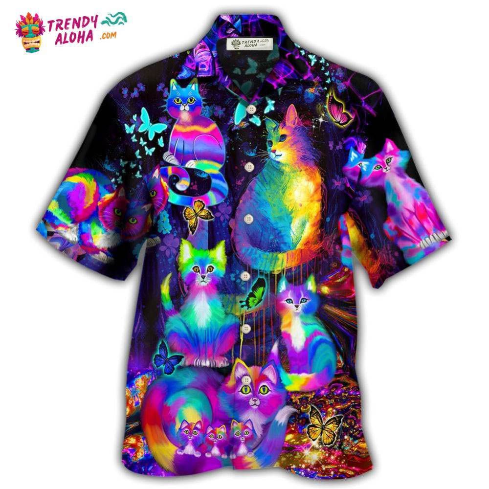 Cat Run The World Hawaiian Shirt – Trendy Aloha Cat Run The World Hawaiian Shirt – Trendy Aloha