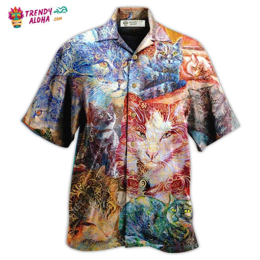 Cat Sleeping Blur Hawaiian Shirt – Trendy Aloha Cat Sleeping Blur Hawaiian Shirt – Trendy Aloha