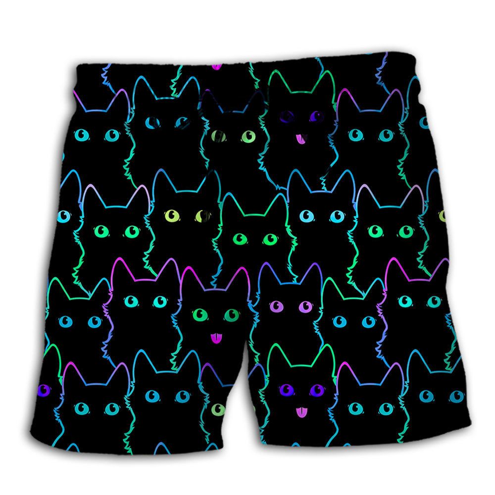 Cat So Cute Style Trendy Aloha Hawaiian Beach Shorts