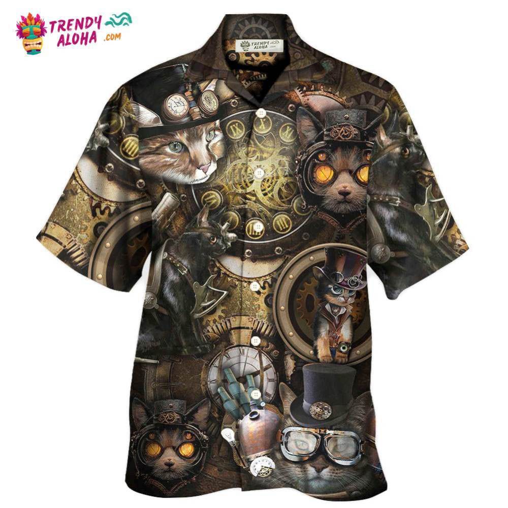Cat Steampunk Art It’S All About Magic Hawaiian Shirt – Trendy Aloha Cat Steampunk Art It’S All About Magic Hawaiian Shirt – Trendy Aloha