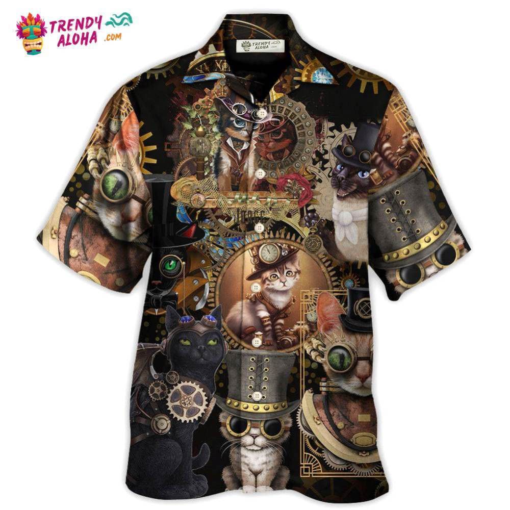 Cat Steampunk Art Keep Calm And Steampunk Hawaiian Shirt – Trendy Aloha Cat Steampunk Art Keep Calm And Steampunk Hawaiian Shirt – Trendy Aloha