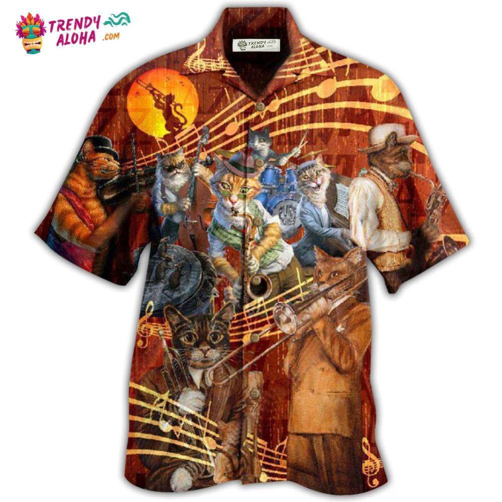 Cat To Be A Jazz Hawaiian Shirt – Trendy Aloha Cat To Be A Jazz Hawaiian Shirt – Trendy Aloha