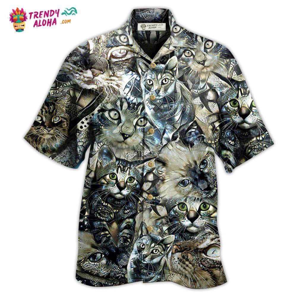 Cat Vintage Flower Hawaiian Shirt – Trendy Aloha