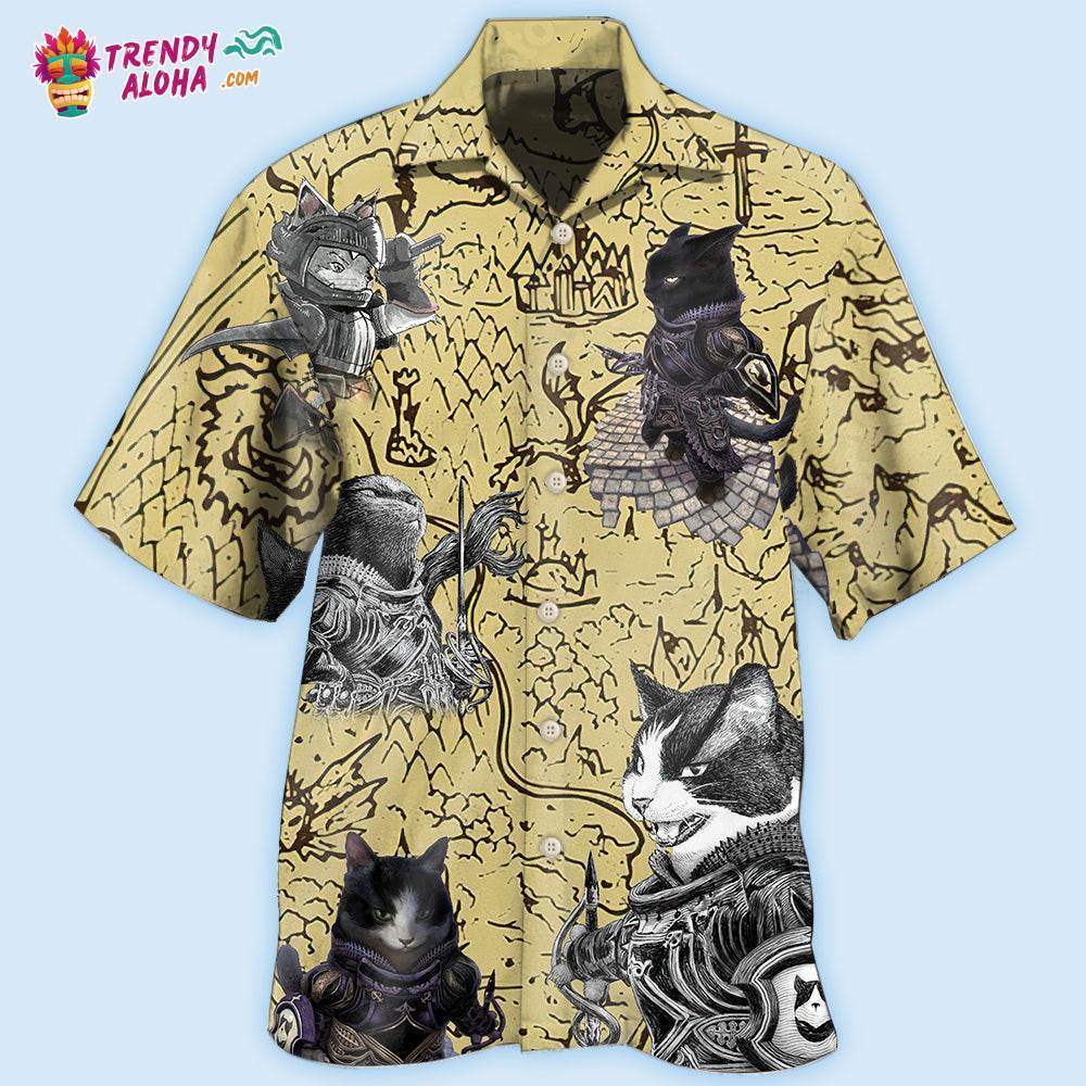 Cat Warrior Strong Hawaiian Shirt – Trendy Aloha
