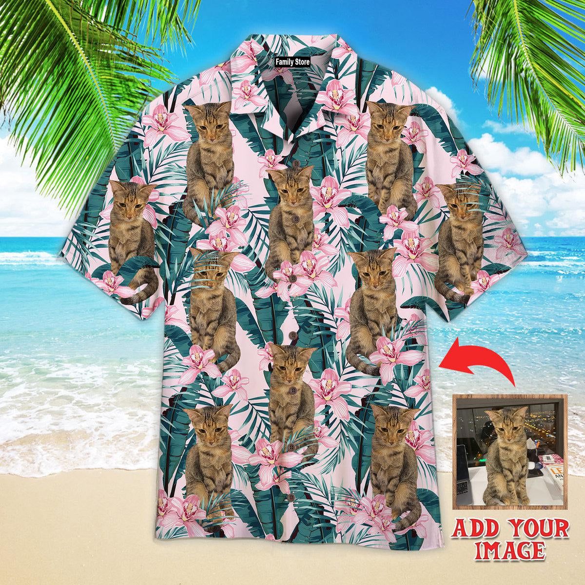 Cats And Queen Of Flower Custom Hawaiian Shirt
