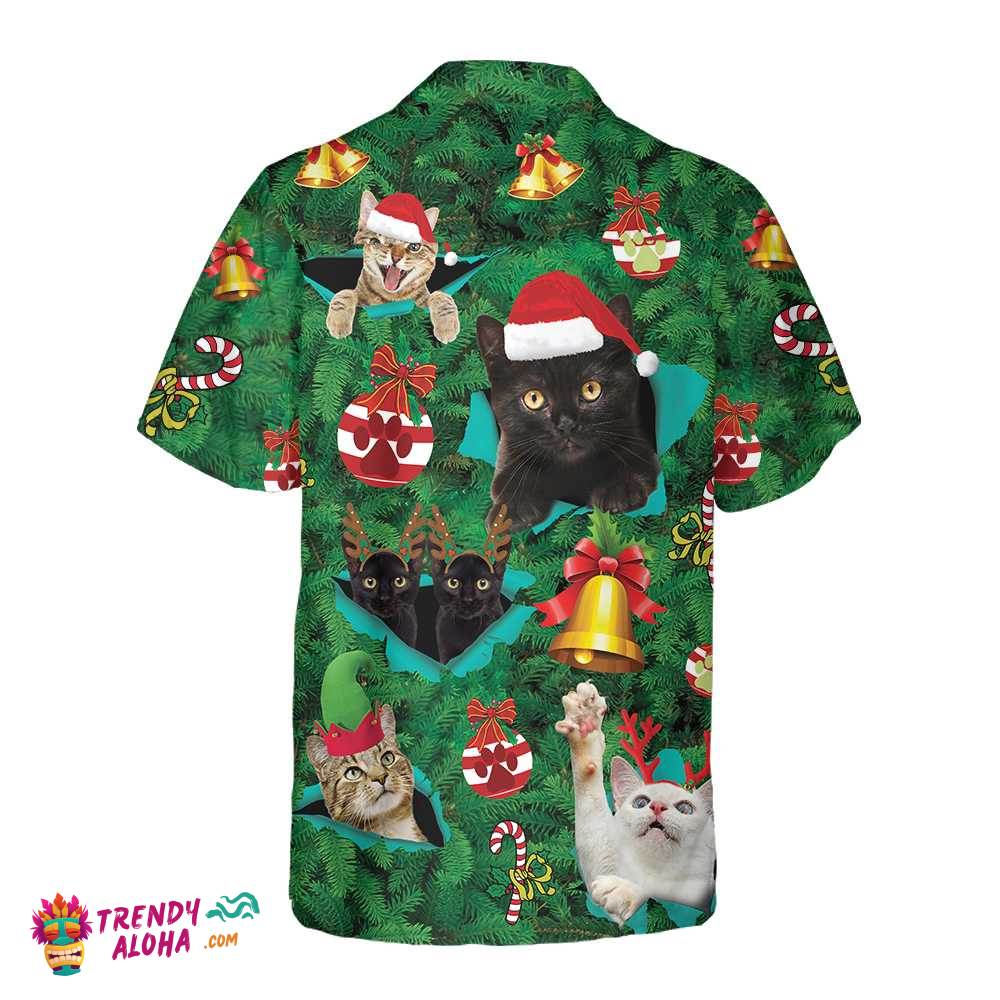 Cats For Christmas Hawaiian Shirt, Funny Christmas Cat Shirt, Best Gift For Christmas