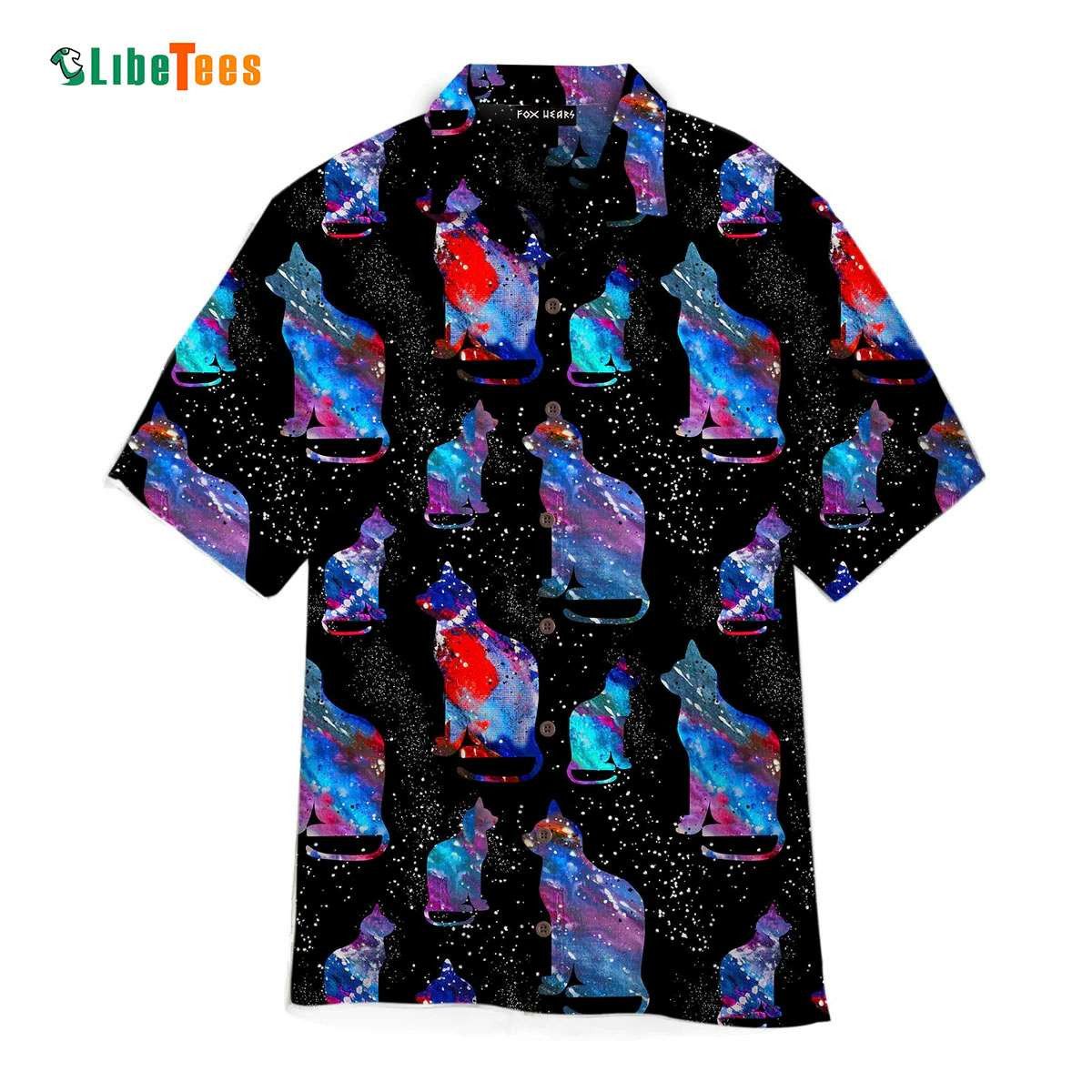 Cat’s Funny Galactic Adventure Hawaiian Shirt