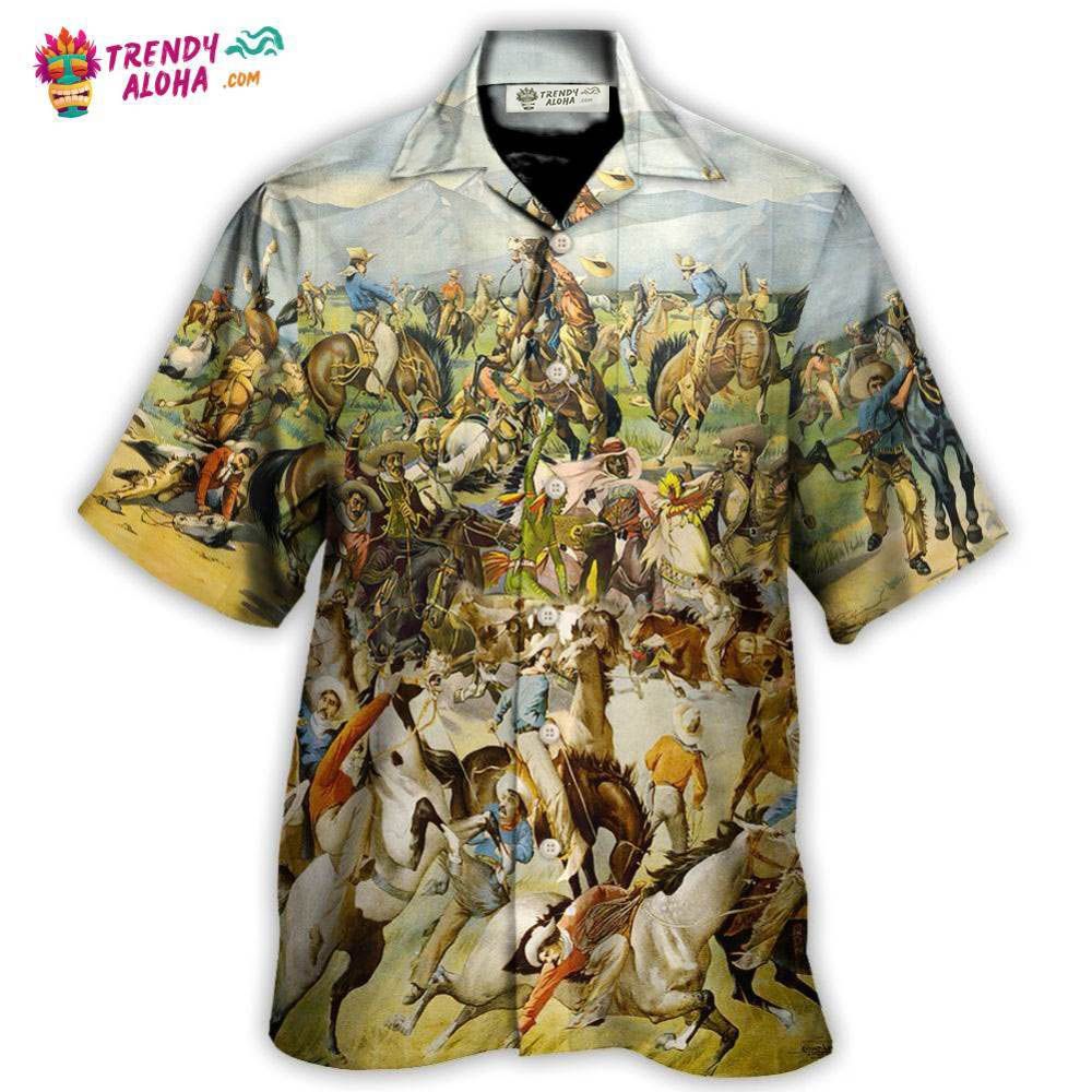 Cattle Show Buffalo Bill’S Wild West Rough Riders Cossacks Hawaiian Shirt – Trendy Aloha