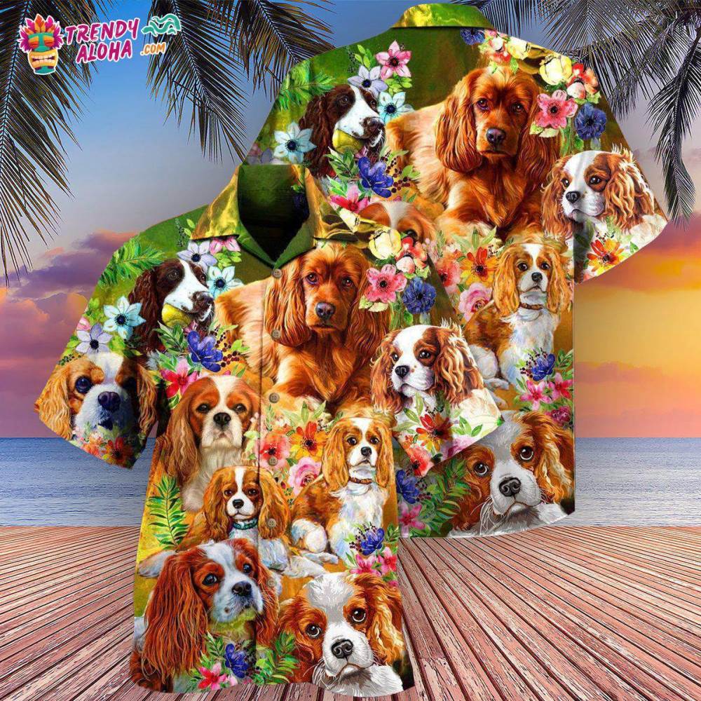 Cavalier King Charles Spaniel Dog The Best Therapy Has Fur And Four Legs Hawaiian Shirt – Trendy Aloha