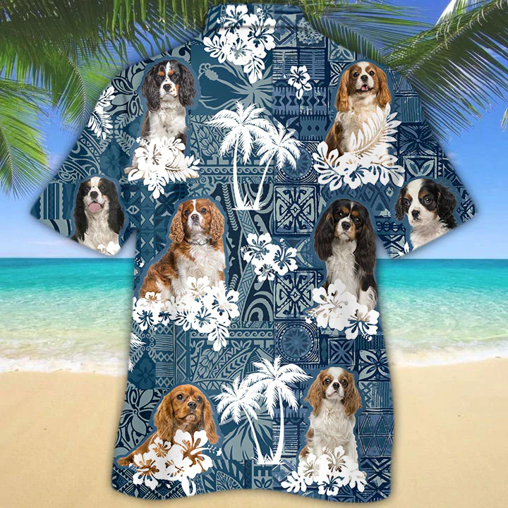 Cavalier King Charles Spaniel Trendy Hawaiian Shirt, Cavachon Summer Aloha Trendy Hawaiian Shirt For Men, Women
