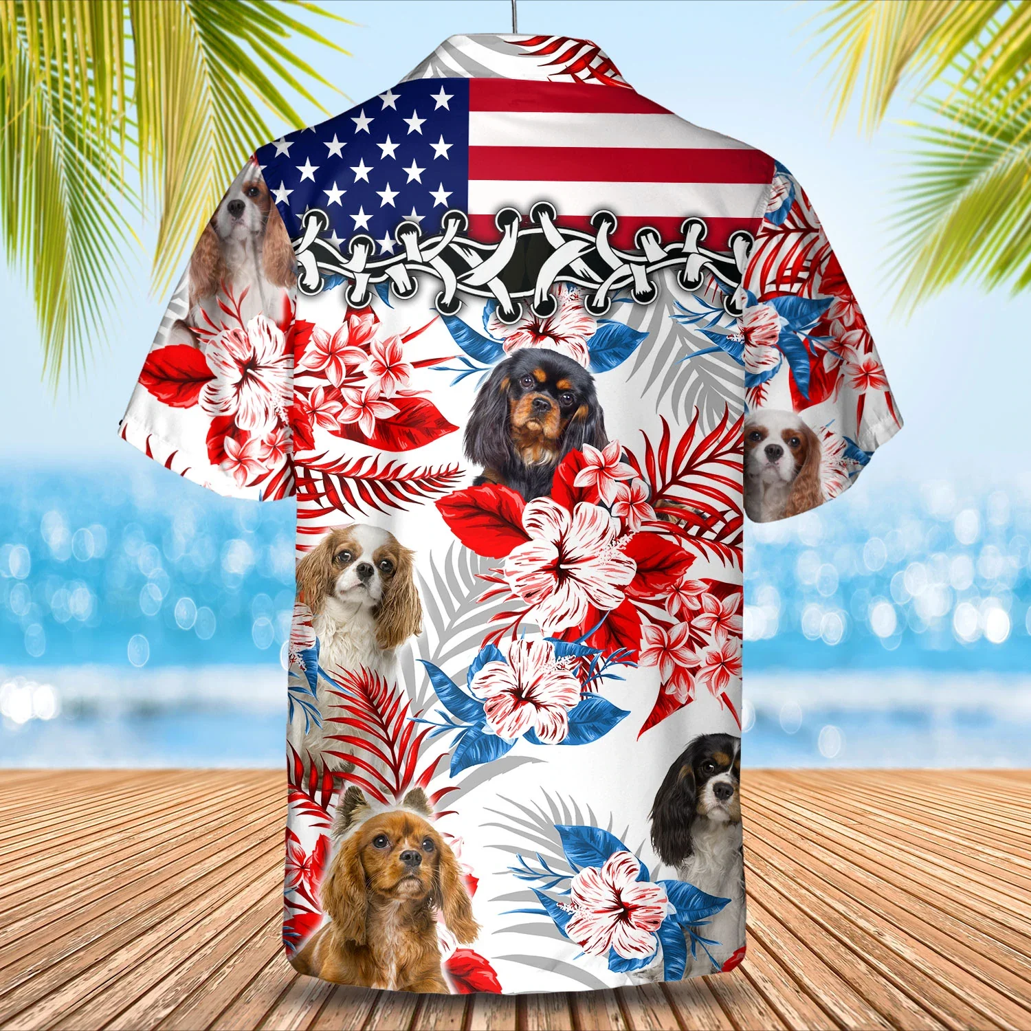 Cavalier King Charles Spaniel Trendy Hawaiian Shirt, Summer Aloha Shirt, Men Trendy Hawaiian Shirt, Women Trendy Hawaiian Shirt