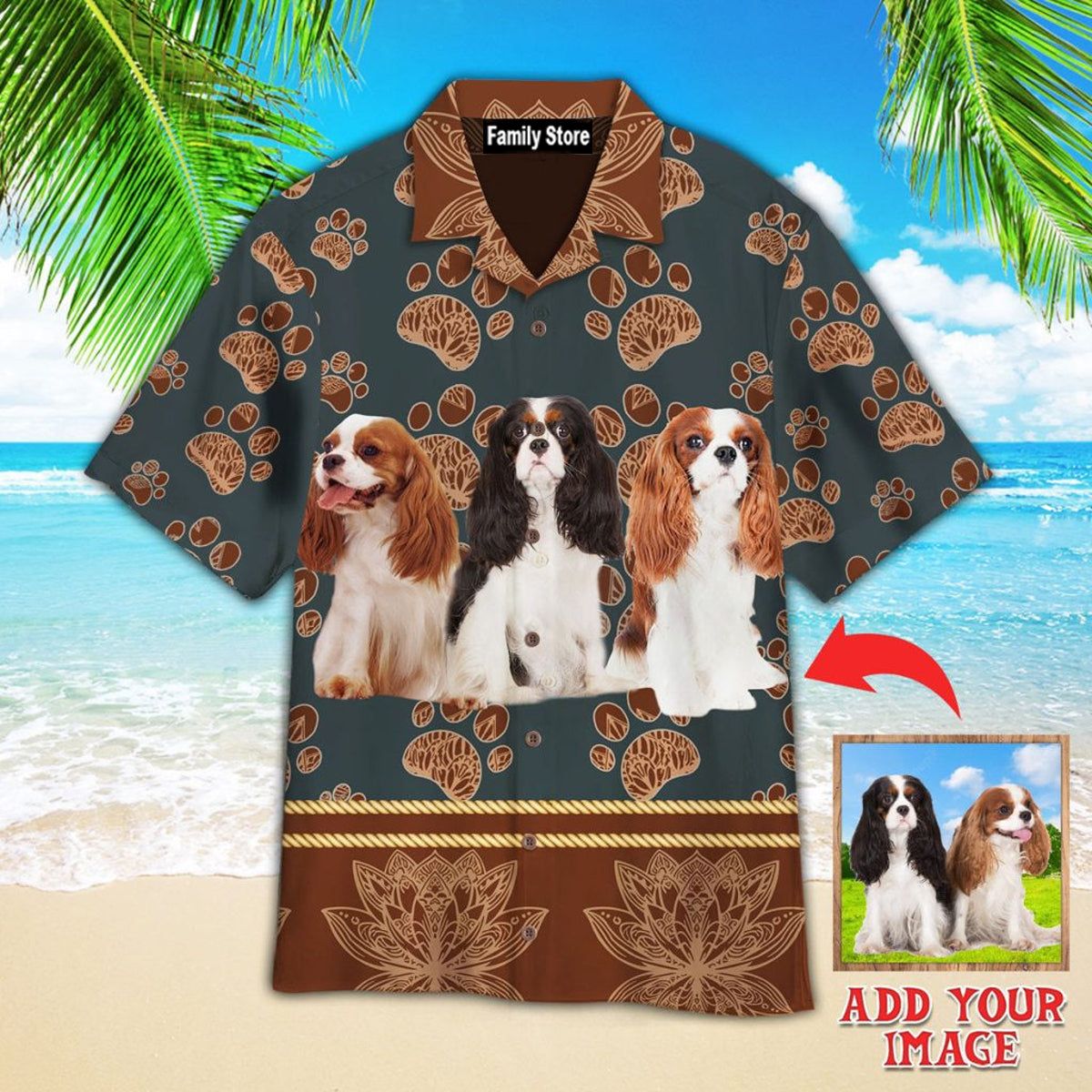 Cavalier King Custom Hawaiian Shirt