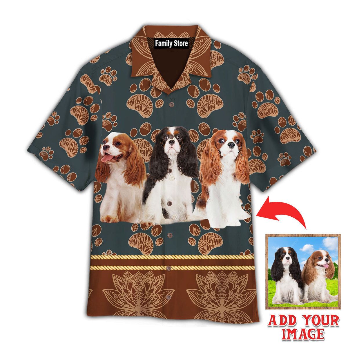 Cavalier King Custom Hawaiian Shirt Cavalier King Custom Hawaiian Shirt