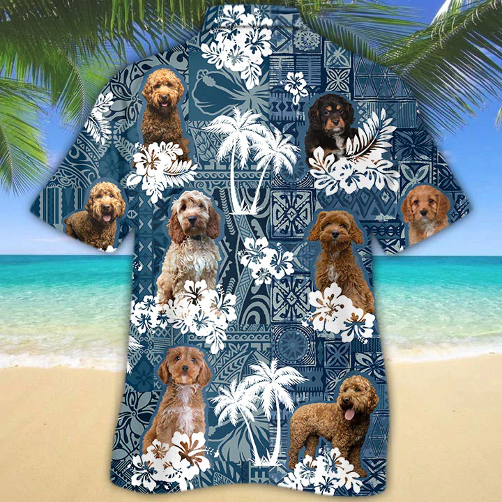 Cavapoo Trendy Hawaiian Shirt, Dog Summer Aloha Trendy Hawaiian Shirt For Men, Women