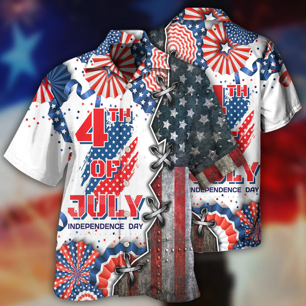 Celebrate Independence Day 4Th July 3D Hawaiian Shirt Unique Design