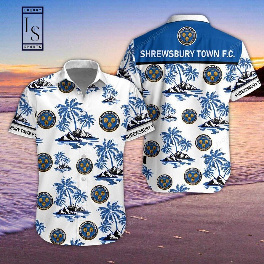 Celebrating Shrewsbury Soccer Fandom in Hawaiian Shirt