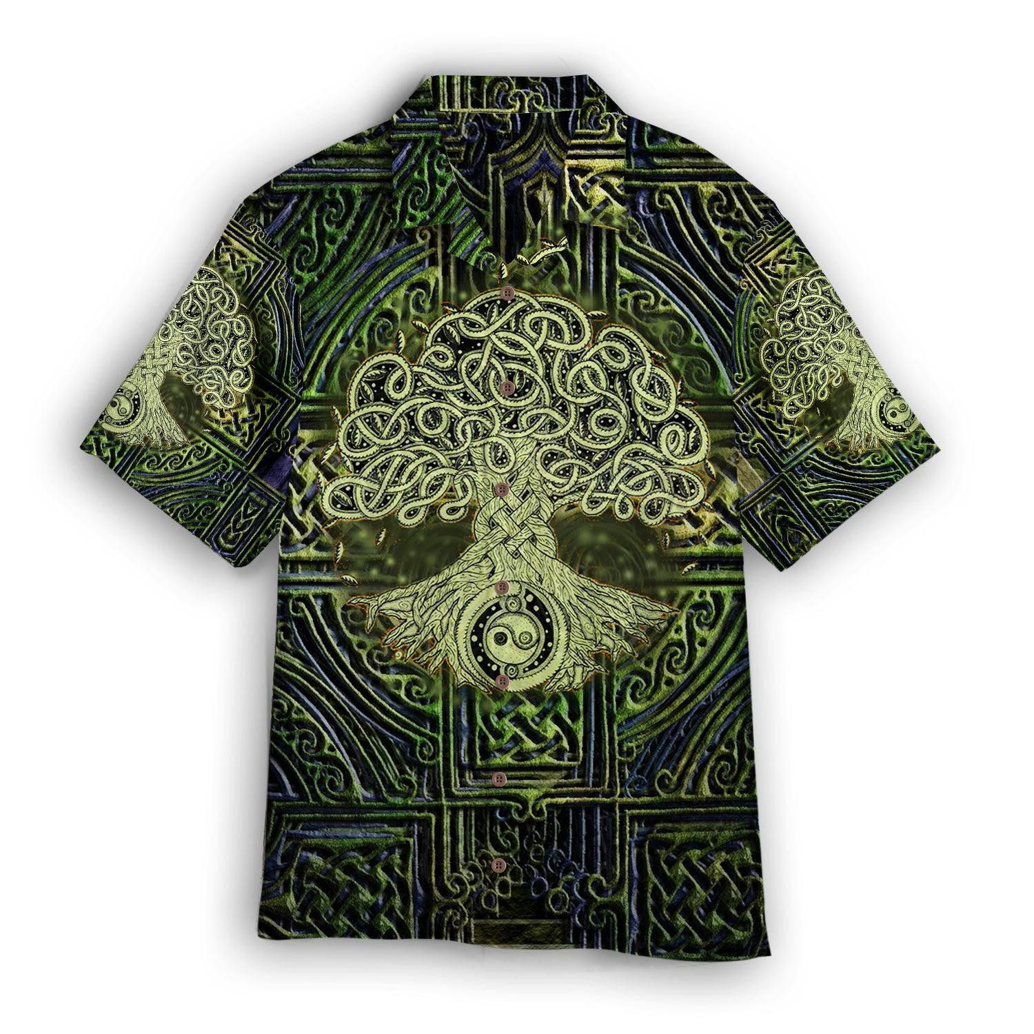 Celtic Tree Of Life Irish St Patricks Day Hawaiian Shirt For