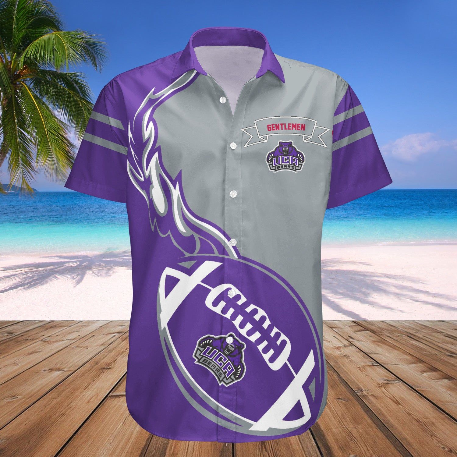 Centenary Gentlemen Hawaii Shirt Flame Ball – NCAA