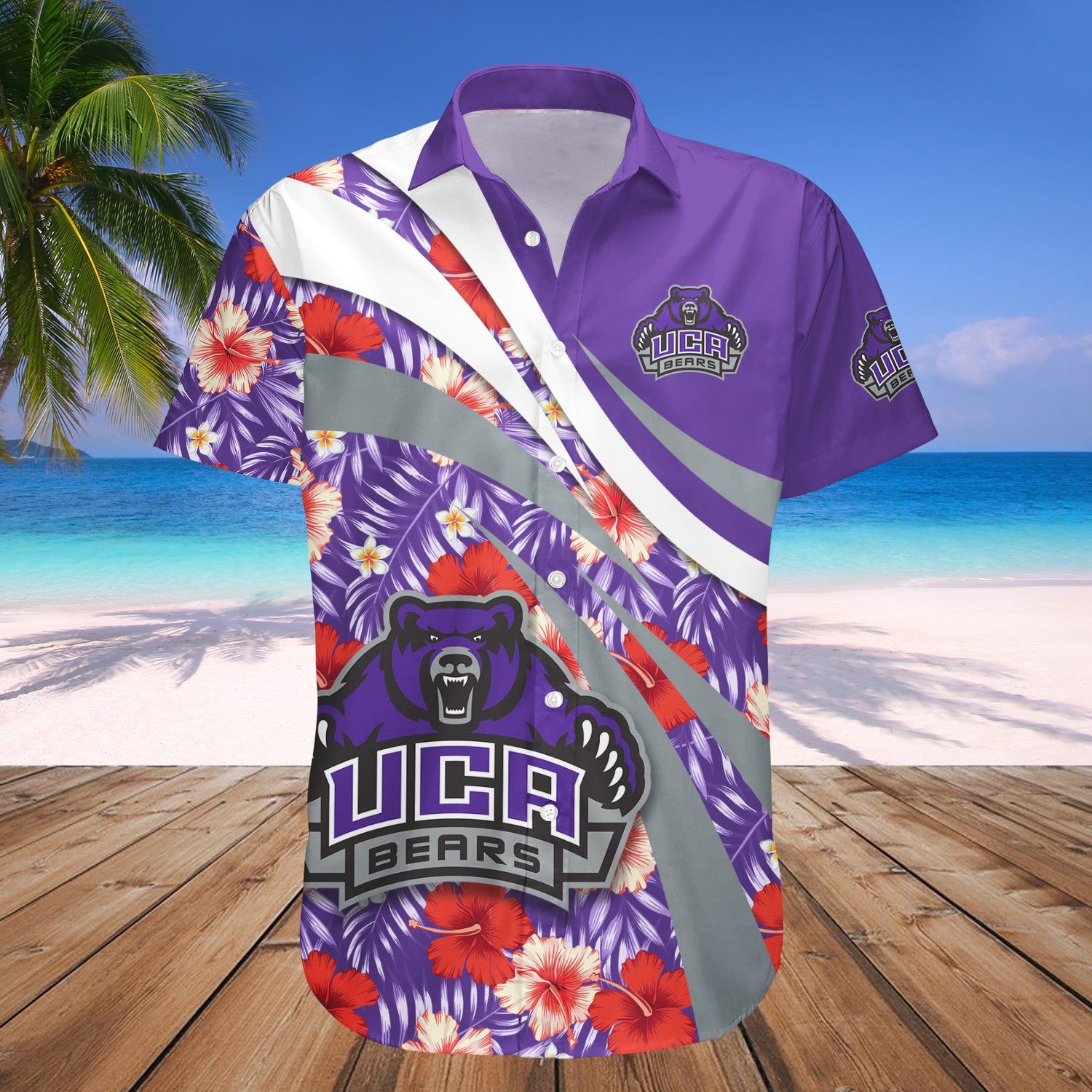 Central Arkansas Bears Hawaii Shirt Hibiscus Sport Style – NCAA