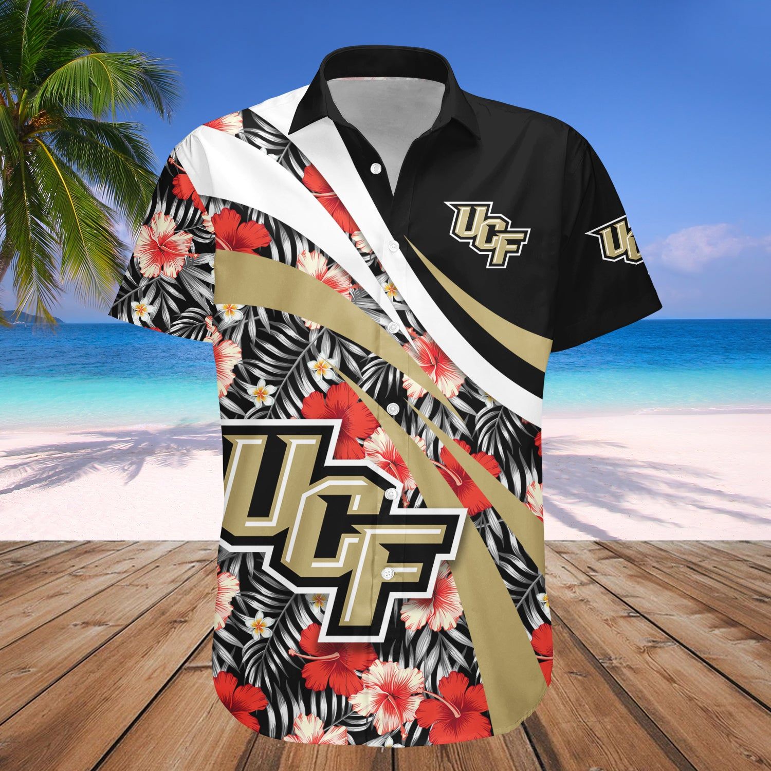 Central Florida Knights Hawaii Shirt Hibiscus Sport Style – NCAA