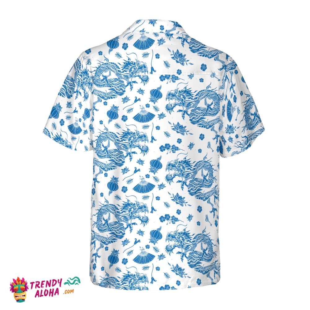 Ceramics Blue Pattern Ez24 Hawaiian Shirt