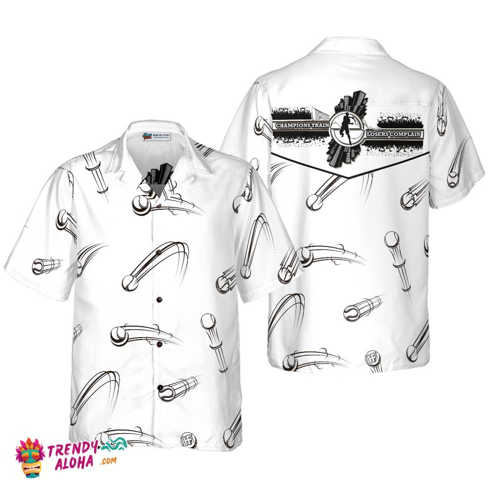 Champions Train Losers Complain Tennis Ball Seamless Hawaiian Shirt