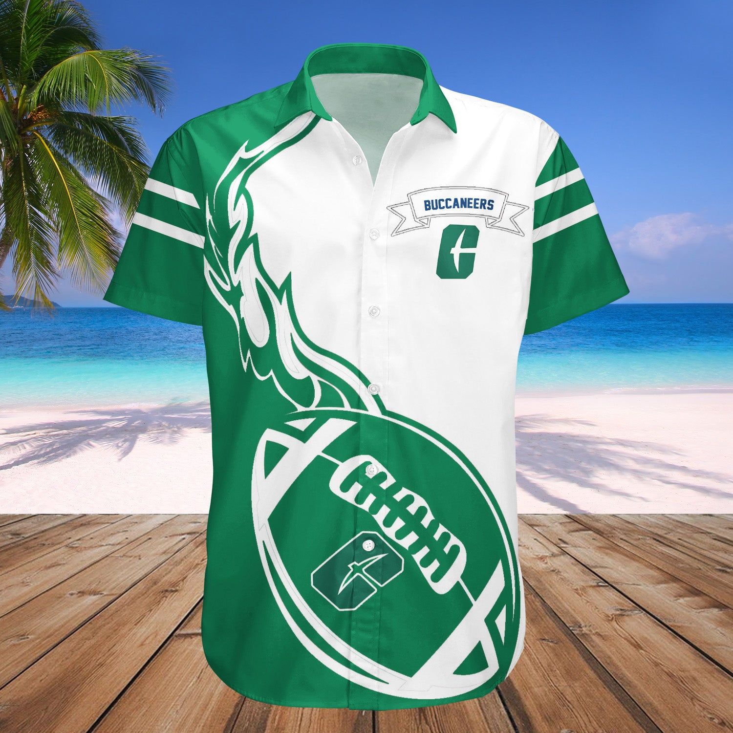 Charleston Southern Buccaneers Hawaii Shirt Flame Ball – NCAA
