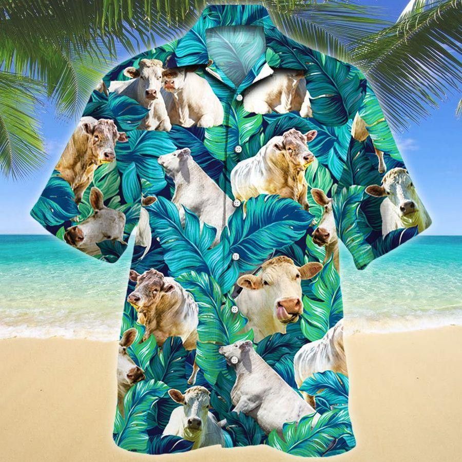 Charolais Cattle Enthusiasts’ Summer Adventure Hawaiian Shirt