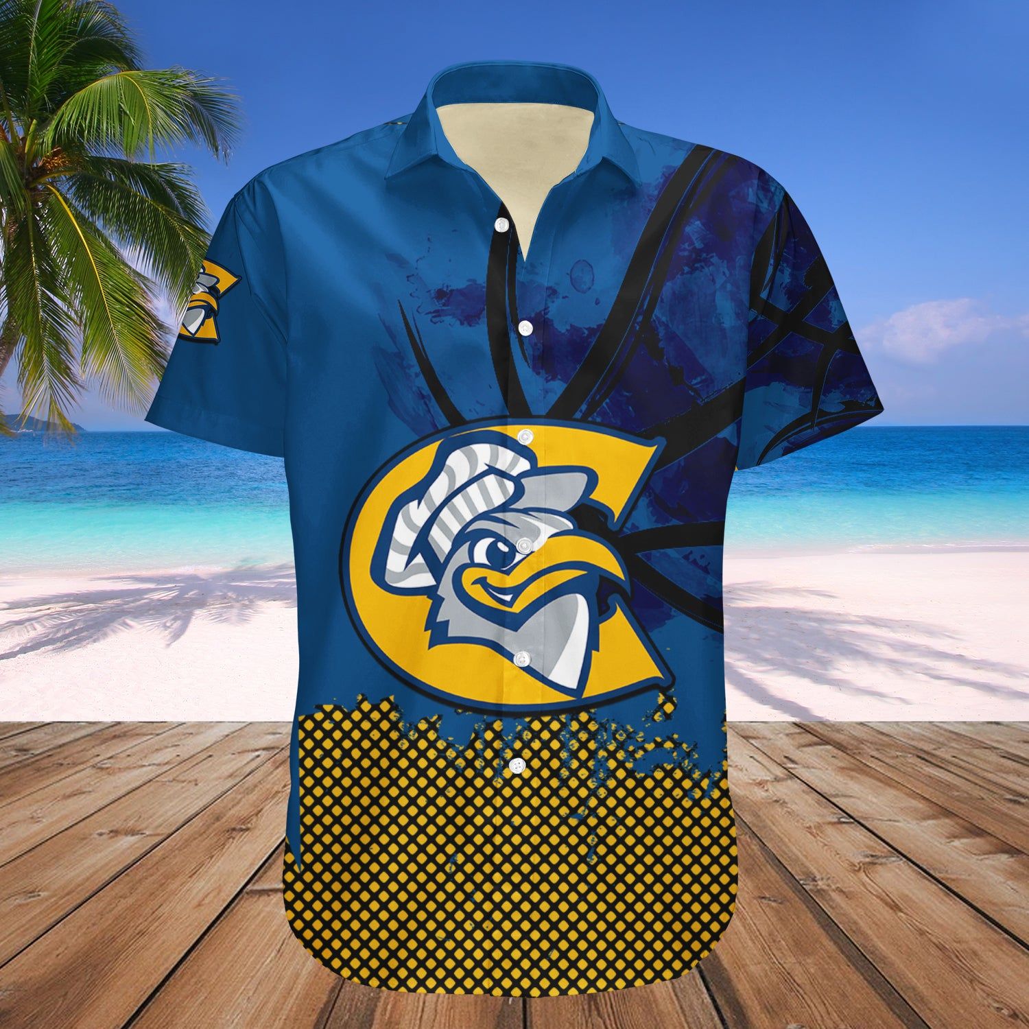 Chattanooga Mocs Hawaii Shirt Basketball Net Grunge Pattern – NCAA