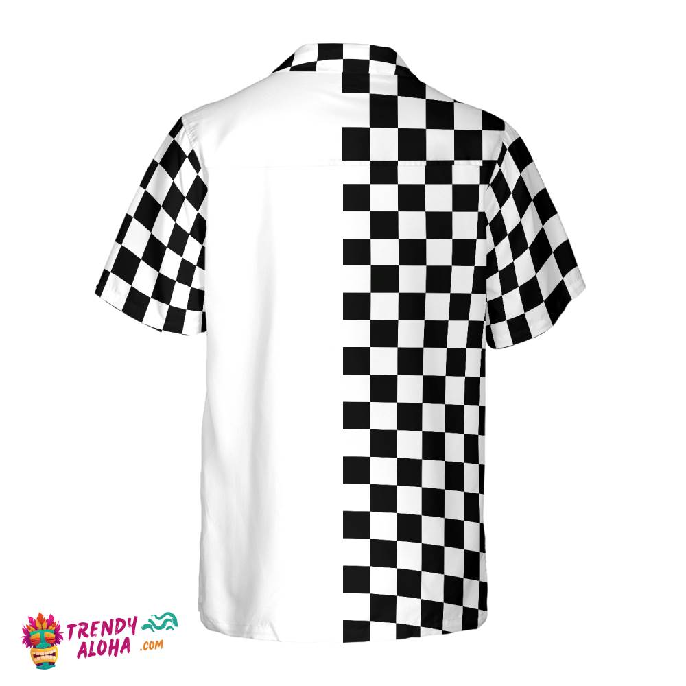 Checkboard Style Golf Hawaiian Shirt