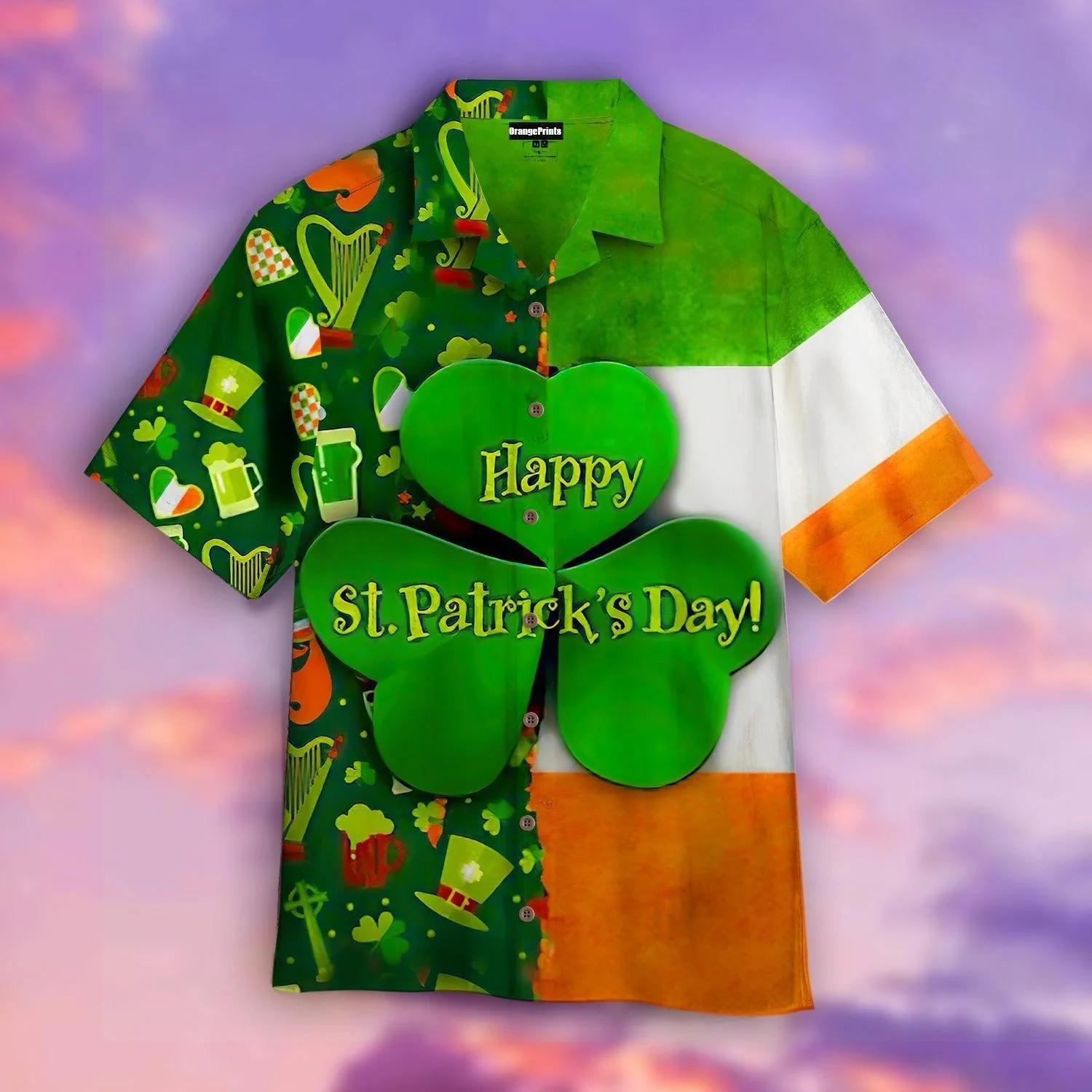 Cheers to Luck with Happy St Patrick’s Hawaiian Shirt